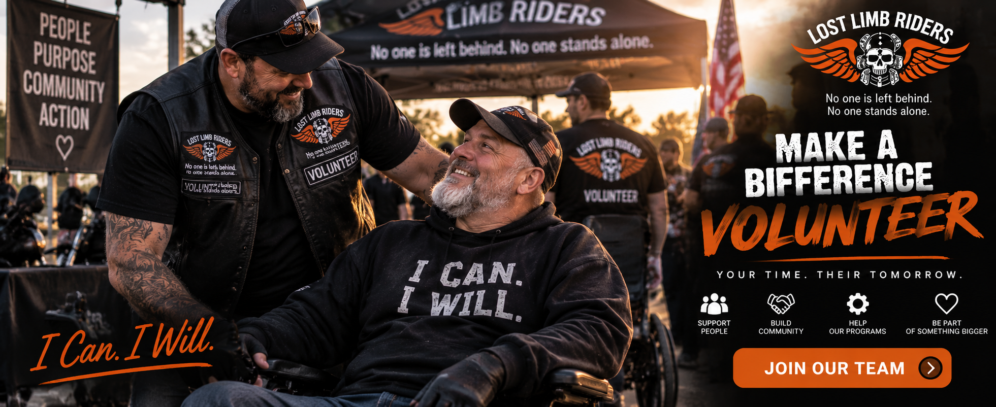 Lost Limb Riders Volunteer